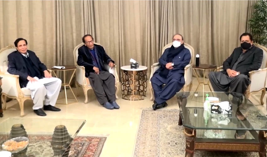 آصف علی زرداری کی چودھری بردران ملاقات، ملکی سیاسی صورتحال پر گفتگو