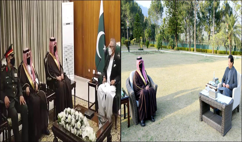 سعودی وزیر داخلہ کی صدر اور وزیراعظم سے اہم ملاقاتیں، وطن واپس روانگی