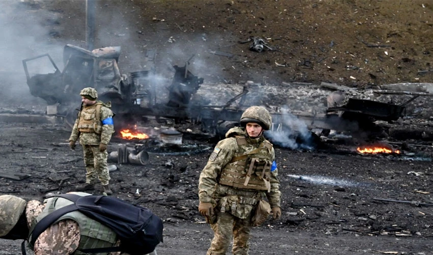 یوکرین میں روسی حملوں میں شدت، کیف اور خارکیف دھماکوں سے گونج اٹھے
