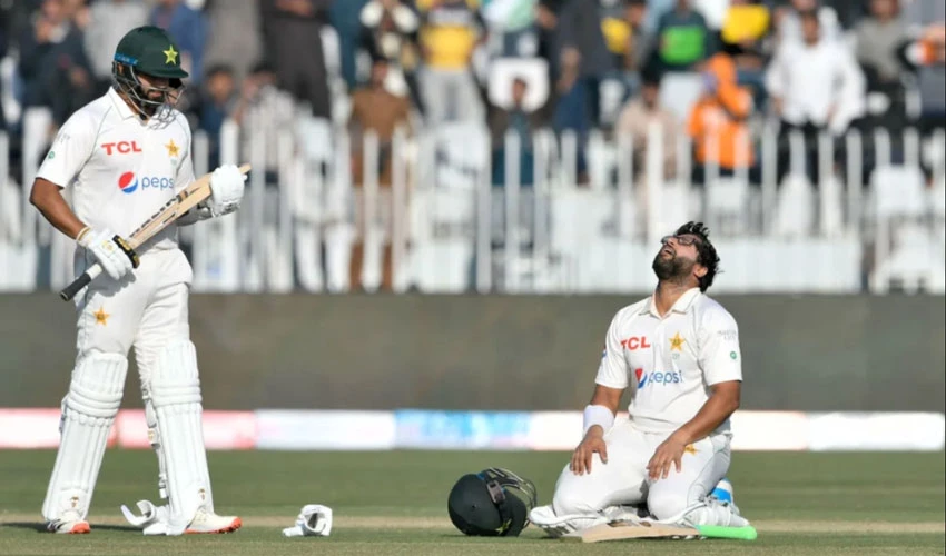 راولپنڈی ٹیسٹ، امام الحق کی ناقابل شکست سنچری، پاکستان کے ایک وکٹ پر 245 رنز