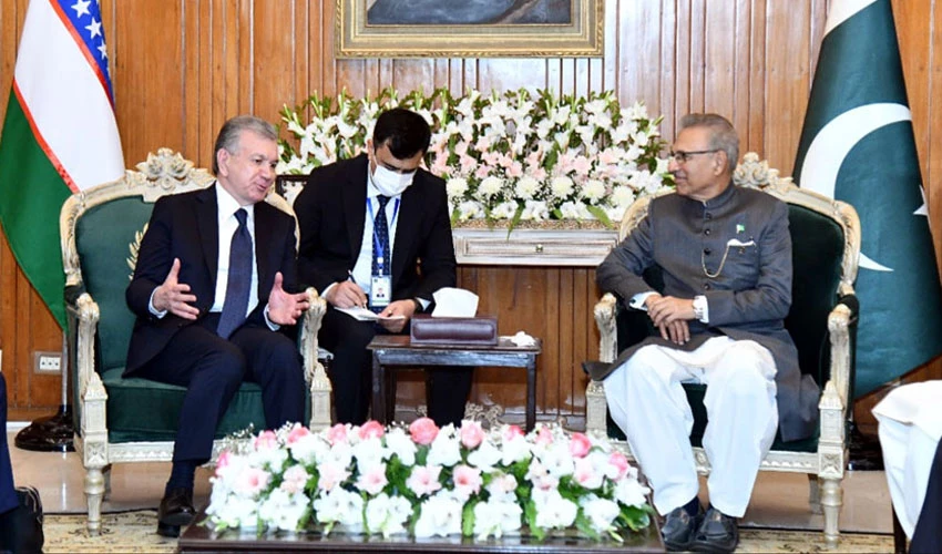 ازبک صدر شوکت مرزایوف کی صدر عارف علوی سے ون آن ون ملاقات، باہمی وعلاقائی امور پر گفتگو