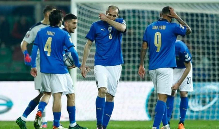 4 بار کی عالمی چیمپئن اٹلی کی ٹیم فیفا ورلڈکپ 2022 کیلئے کوالیفائی نہ کر سکی