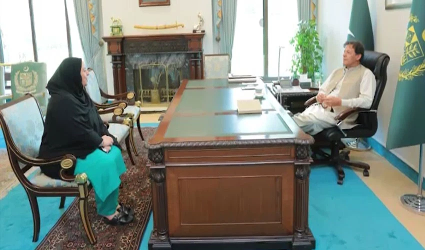 وزیراعظم سے غلام بی بی بھروانہ کی ملاقات، عمران خان کی قیادت پر مکمل اعتماد کا اظہار