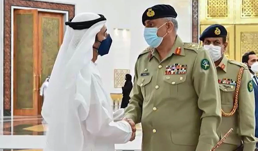 آرمی چیف کا دورہ متحدہ عرب امارات، اماراتی صدر شیخ محمد بن زید النہیان کا خیرمقدم