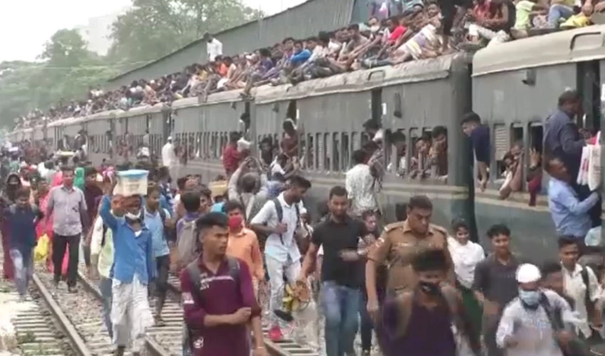 ڈھاکہ سے لوگوں کی عید پر آبائی علاقوں کو لوٹنے کی کوششیں جاری