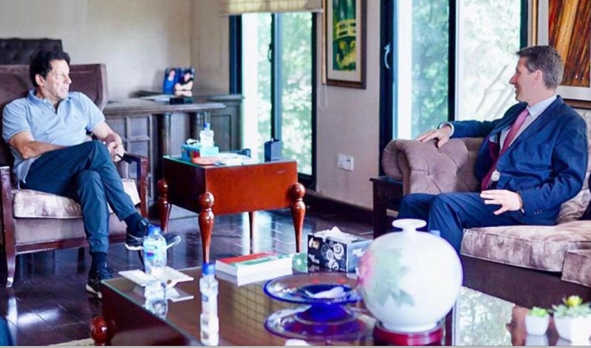عمران خان سے پاکستان میں برطانوی ہائی کمشنر کی ملاقات، دوطرفہ تعلقات پر تبادلہ خیال