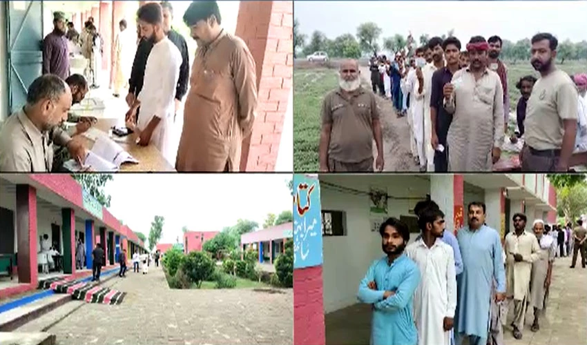 پنجاب کے 20 حلقوں کے ضمنی الیکشن میں ووٹنگ کا عمل جاری