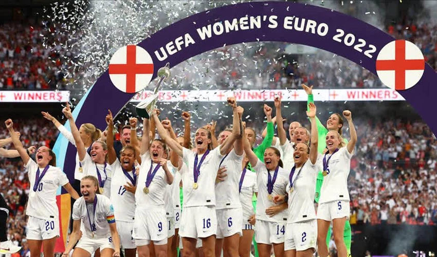 انگلینڈ کی ویمن فٹبال ٹیم نے یورو کپ کا ٹائٹل جیت لیا