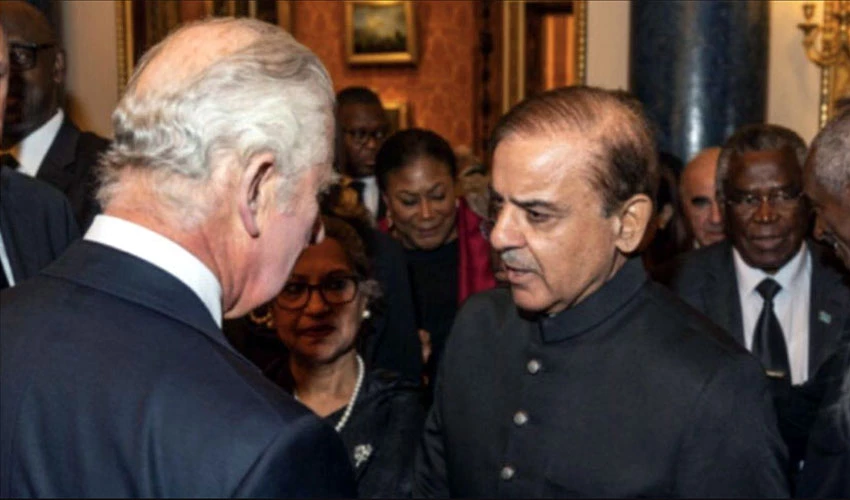 وزیراعظم شہباز شریف کی کنگ چارلس سے ملاقات، ملکہ برطانیہ کے انتقال پر تعزیت