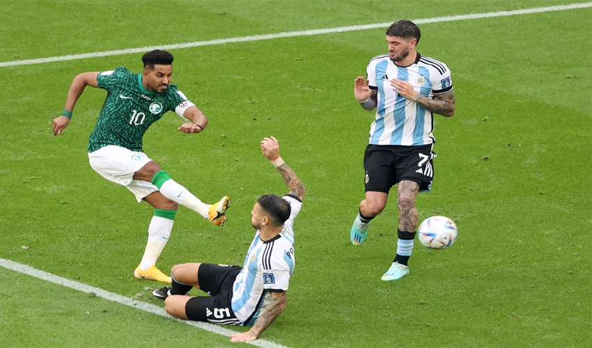 فیفا ورلڈ کپ 2022، سعودی عرب نے ارجنٹائن کو دو کے مقابلے ایک گول سے شکست دے دی