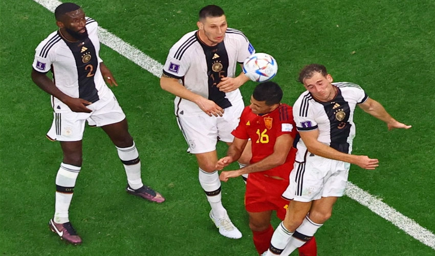 فٹ بال ورلڈ کپ، جرمنی اور اسپین کا میچ دلچسپ مقابلے کے بعد ایک، ایک گول سے برابر