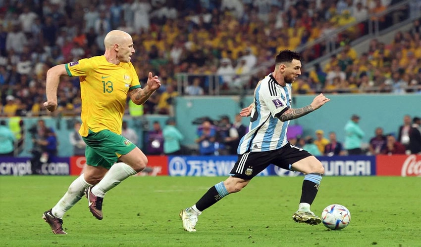 فیفا ورلڈ کپ، ارجنٹینا نے آسٹریلیا کو شکست د یکر کوارٹر فائنل کیلئے کوالیفائی کرلیا