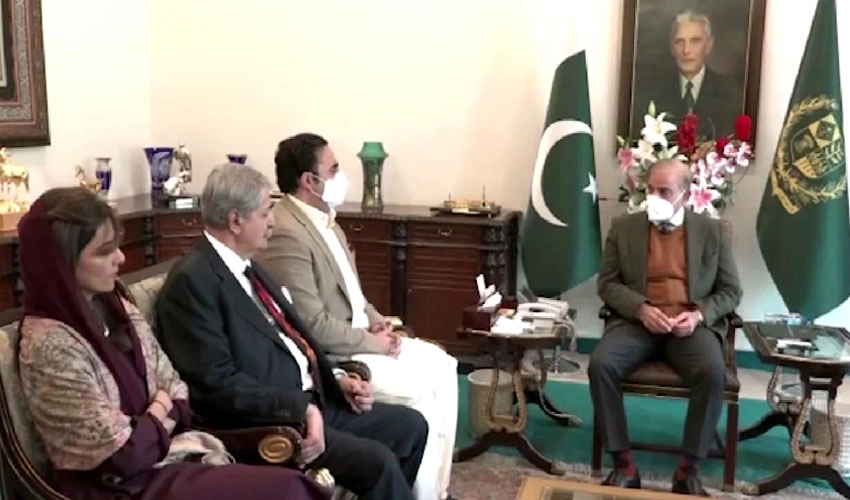 وزیراعظم شہباز شریف سے وزیر خارجہ بلاول بھٹو کی ملاقات، جنیوا کانفرنس پر گفتگو