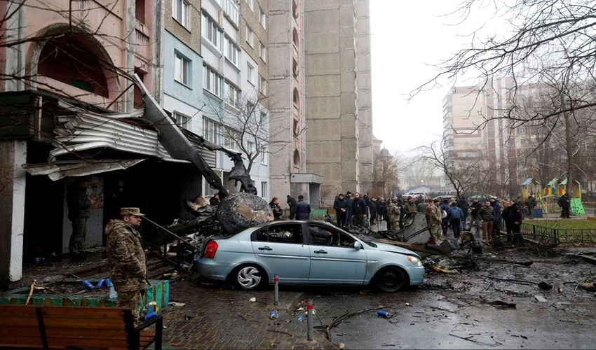 ہیلی کاپٹر حادثہ میں یوکرینی وزیرداخلہ اور نائب وزیر سمیت 16 افراد ہلاک