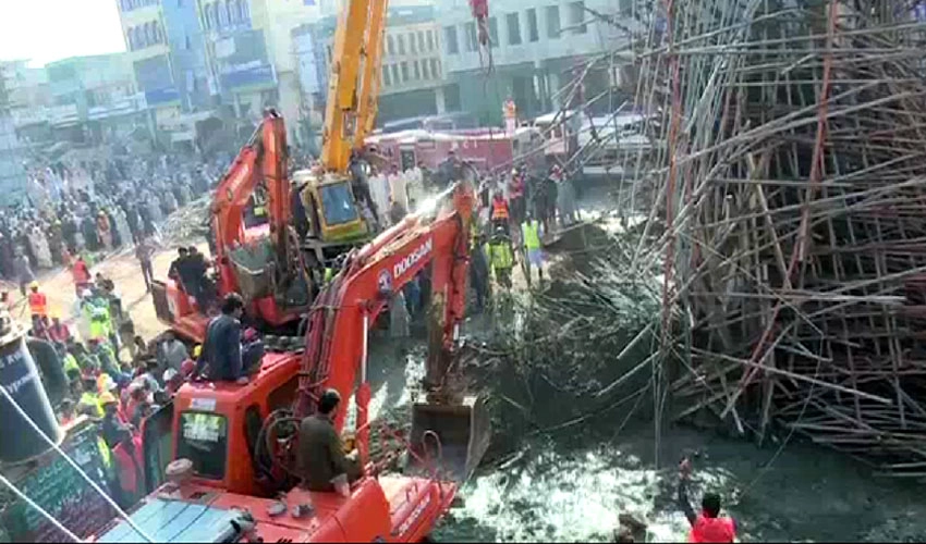 اسلام آباد، زیر تعمیر فلائی اوور کے پلر کی شٹرنگ گر گئی، 2 مزدور جاں بحق